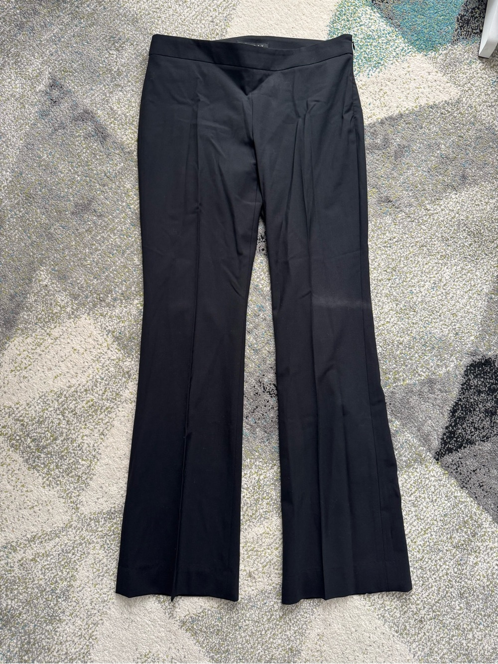 Theory Black Boot-Cut Dress Pants